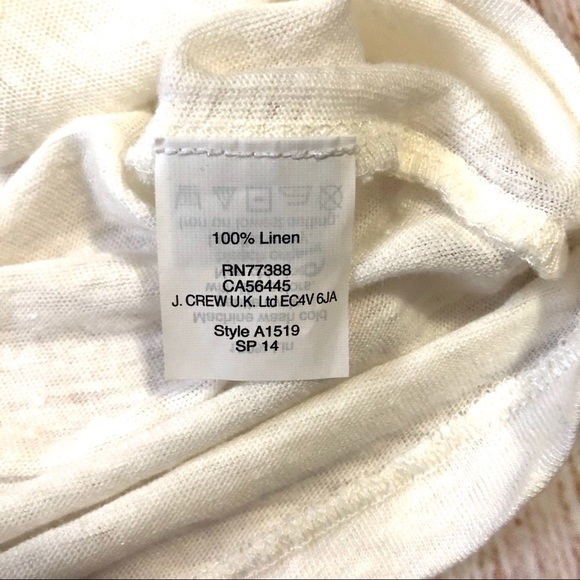 Madewell gold ampersand 100% linen t-shirt - Picture 5 of 5